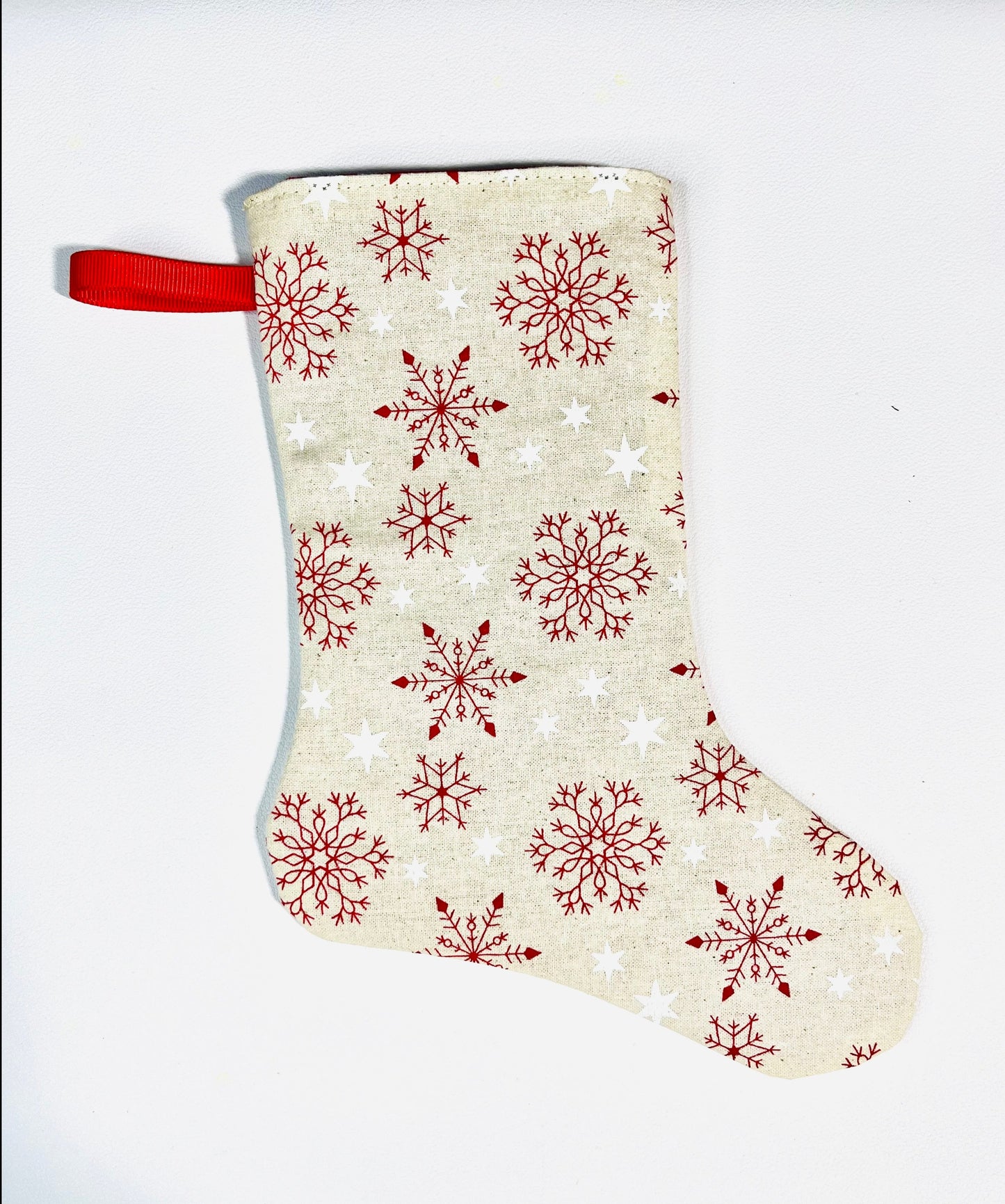Red Snowflake Mini Stocking