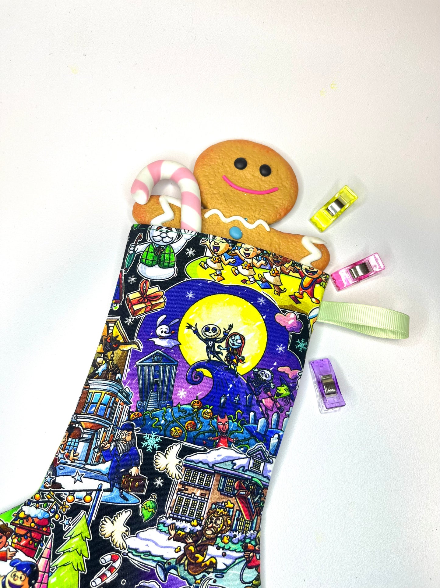 Christmas Scene Mini Stocking