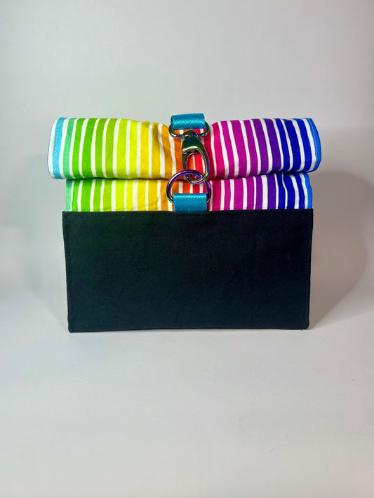 Rainbow Roll Top Bag