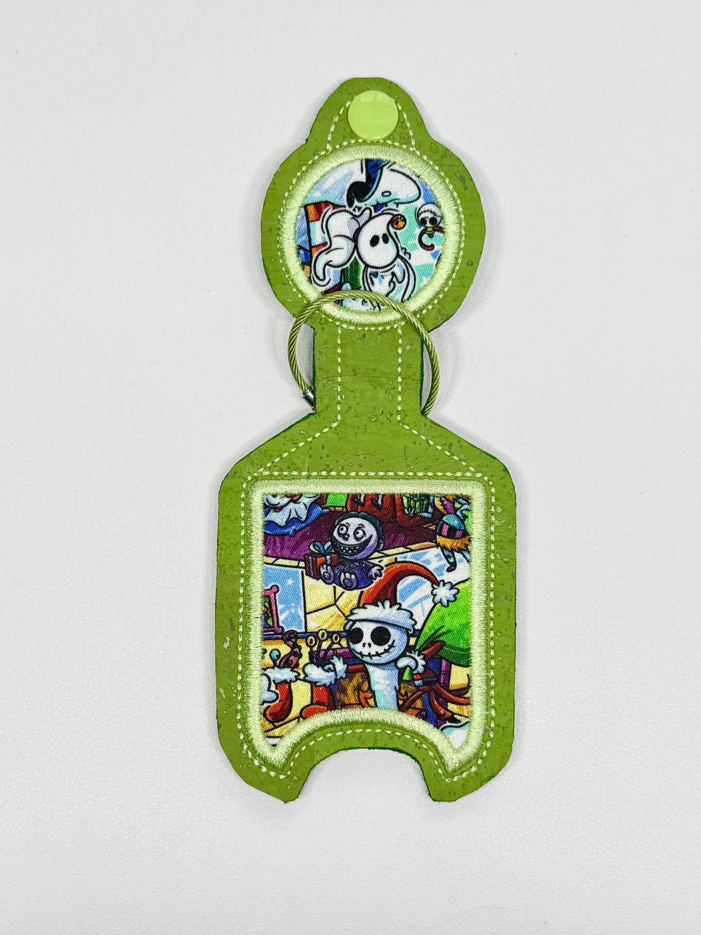 Christmas Zero Snap Tab Sanitizer Holder